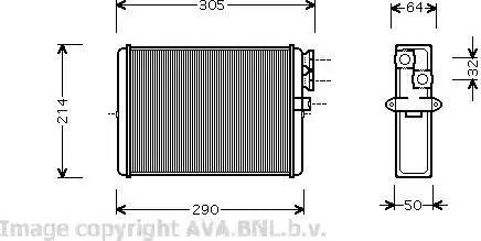 Ava Quality Cooling VO 6110 - Lämmityslaitteen kenno inparts.fi