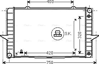 Ava Quality Cooling VO 2092 - Jäähdytin,moottorin jäähdytys inparts.fi