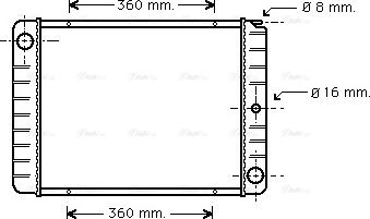 Ava Quality Cooling VO 2038 - Jäähdytin,moottorin jäähdytys inparts.fi