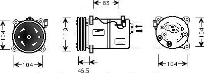 Ava Quality Cooling VOAK095 - Kompressori, ilmastointilaite inparts.fi