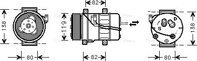 Ava Quality Cooling VOAK054 - Kompressori, ilmastointilaite inparts.fi