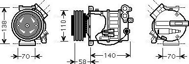 Ava Quality Cooling VOAK144 - Kompressori, ilmastointilaite inparts.fi