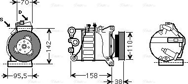 Ava Quality Cooling VOAK143 - Kompressori, ilmastointilaite inparts.fi