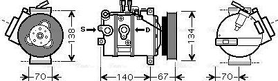 Ava Quality Cooling VOAK142 - Kompressori, ilmastointilaite inparts.fi