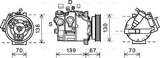 Ava Quality Cooling VOAK167 - Kompressori, ilmastointilaite inparts.fi