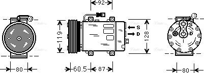 Ava Quality Cooling VO K101 - Kompressori, ilmastointilaite inparts.fi