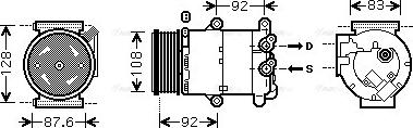 Ava Quality Cooling VOAK184 - Kompressori, ilmastointilaite inparts.fi