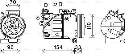 Ava Quality Cooling VOAK183 - Kompressori, ilmastointilaite inparts.fi