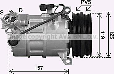 Ava Quality Cooling VOK303 - Kompressori, ilmastointilaite inparts.fi