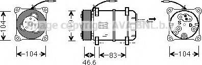 Ava Quality Cooling VO K057 - Kompressori, ilmastointilaite inparts.fi