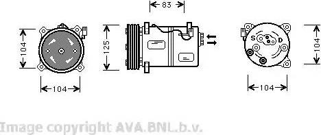 Ava Quality Cooling VO K030 - Kompressori, ilmastointilaite inparts.fi