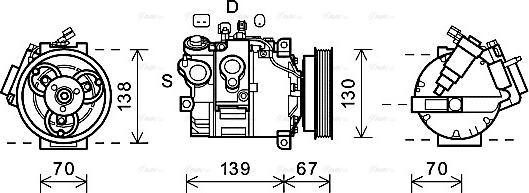 Ava Quality Cooling VOK167 - Kompressori, ilmastointilaite inparts.fi