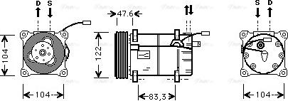 Ava Quality Cooling VO K109 - Kompressori, ilmastointilaite inparts.fi