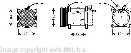 Ava Quality Cooling VO K102 - Kompressori, ilmastointilaite inparts.fi