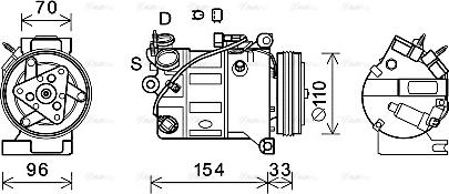 Ava Quality Cooling VOK183 - Kompressori, ilmastointilaite inparts.fi