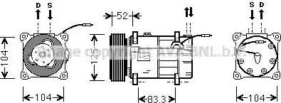 Ava Quality Cooling VO K122 - Kompressori, ilmastointilaite inparts.fi