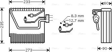 Ava Quality Cooling VOV111 - Höyrystin, ilmastointilaite inparts.fi