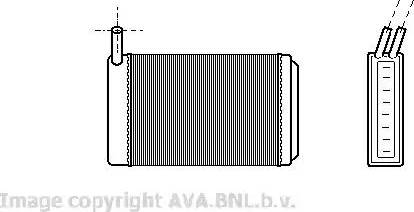 Ava Quality Cooling VW 6061 - Lämmityslaitteen kenno inparts.fi