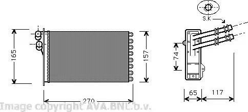 Ava Quality Cooling VW 6175 - Lämmityslaitteen kenno inparts.fi