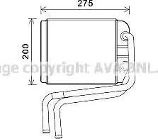 Ava Quality Cooling VW6378 - Lämmityslaitteen kenno inparts.fi