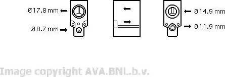 Ava Quality Cooling VW 1076 - Paisuntaventtiili, ilmastointilaite inparts.fi