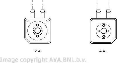 Ava Quality Cooling VW 3086 - Moottoriöljyn jäähdytin inparts.fi