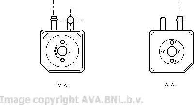 Ava Quality Cooling VW 3082 - Moottoriöljyn jäähdytin inparts.fi