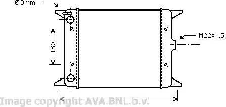 Ava Quality Cooling VW 2012 - Jäähdytin,moottorin jäähdytys inparts.fi