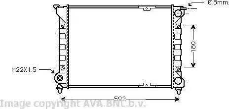 Ava Quality Cooling VW 2085 - Jäähdytin,moottorin jäähdytys inparts.fi