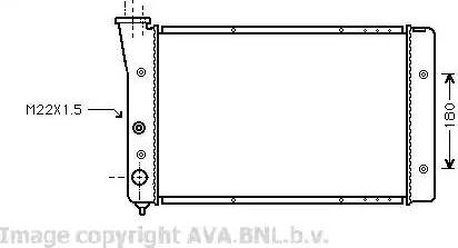 Ava Quality Cooling VW 2123 - Jäähdytin,moottorin jäähdytys inparts.fi