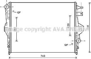 Ava Quality Cooling VW2316 - Jäähdytin,moottorin jäähdytys inparts.fi