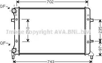 Ava Quality Cooling VW 2204 - Jäähdytin,moottorin jäähdytys inparts.fi