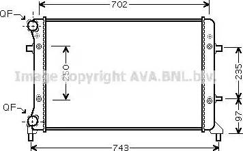 Ava Quality Cooling VW2205 - Jäähdytin,moottorin jäähdytys inparts.fi