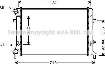 Ava Quality Cooling VW 2228 - Jäähdytin,moottorin jäähdytys inparts.fi