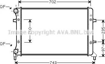 Ava Quality Cooling VW 2223 - Jäähdytin,moottorin jäähdytys inparts.fi