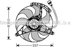 Ava Quality Cooling VW7516 - Tuuletin, moottorin jäähdytys inparts.fi