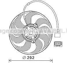 Ava Quality Cooling VW7533 - Tuuletin, moottorin jäähdytys inparts.fi