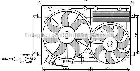 Ava Quality Cooling VW 7529 - Tuuletin, moottorin jäähdytys inparts.fi