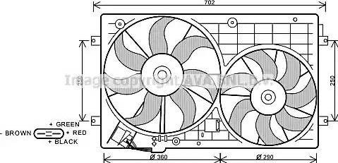 Ava Quality Cooling VW 7528 - Tuuletin, moottorin jäähdytys inparts.fi