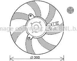 Ava Quality Cooling VW7527 - Tuuletin, moottorin jäähdytys inparts.fi