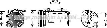 Ava Quality Cooling VWAK164 - Kompressori, ilmastointilaite inparts.fi