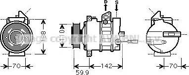 Ava Quality Cooling VWAK298 - Kompressori, ilmastointilaite inparts.fi