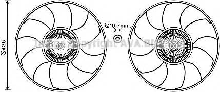 Ava Quality Cooling VWF332 - Tuuletin, moottorin jäähdytys inparts.fi