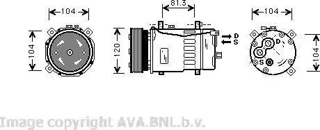 Ava Quality Cooling VW K049 - Kompressori, ilmastointilaite inparts.fi