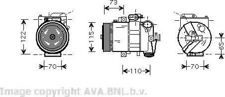 Ava Quality Cooling VW K240 - Kompressori, ilmastointilaite inparts.fi