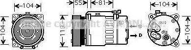 Ava Quality Cooling VW K270 - Kompressori, ilmastointilaite inparts.fi