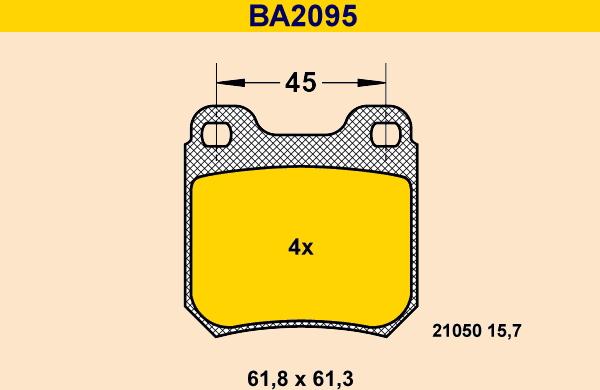 Barum BA2095 - Jarrupala, levyjarru inparts.fi