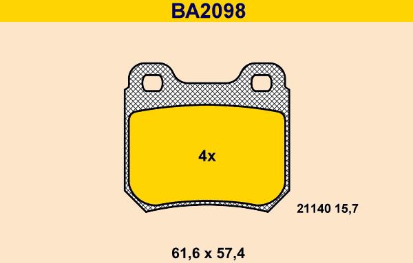 Barum BA2098 - Jarrupala, levyjarru inparts.fi