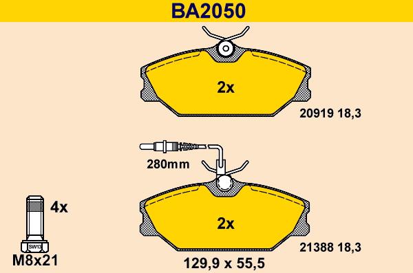 Barum BA2050 - Jarrupala, levyjarru inparts.fi