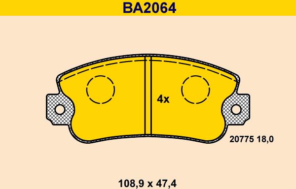 Barum BA2064 - Jarrupala, levyjarru inparts.fi